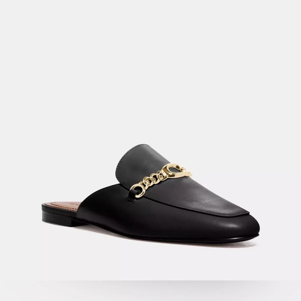 Coach Sofi Leather Mules - Picture 1 of 5